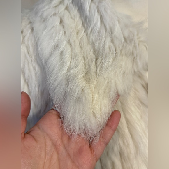 Beige Rabbit Fur Jacket - Picture 8 of 8
